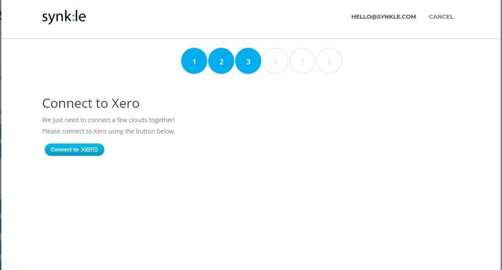 5. Connect Synkle to Xero