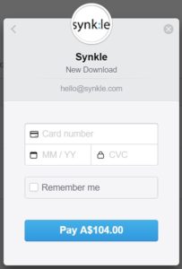 Synkle Download Card Payment Details