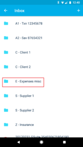 Xero App Android Files Inbox